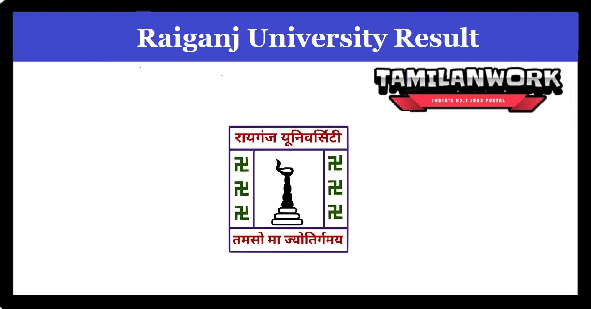 Raiganj University PG Merit List 2022