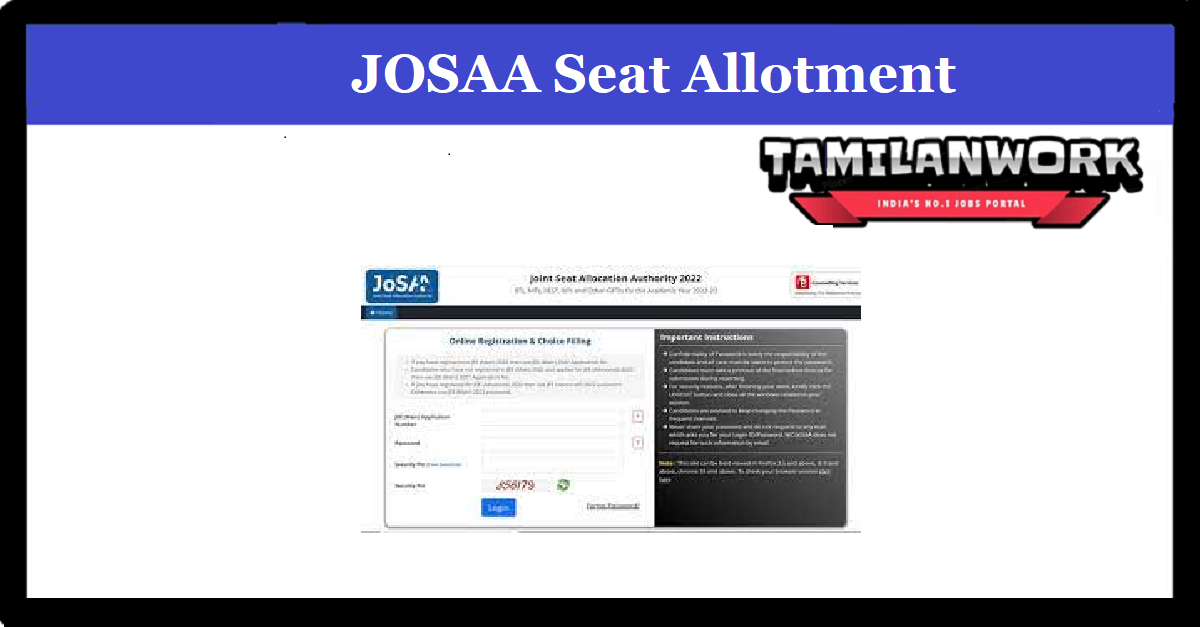 JOSAA 4th Round Seat Allotment Result 2023