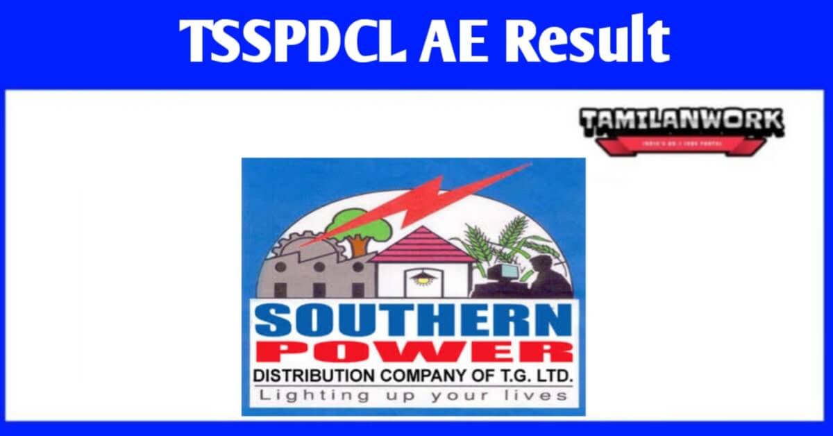 TSSPDCL AE Result TSSPDCL AE Result
