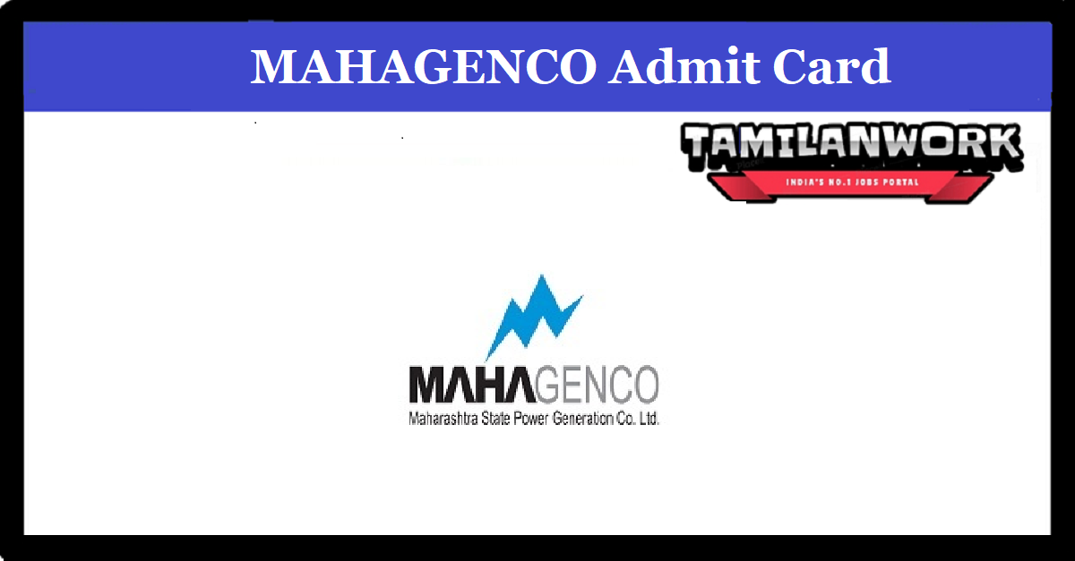 MAHAGENCO Non Technical Admit Card 2022