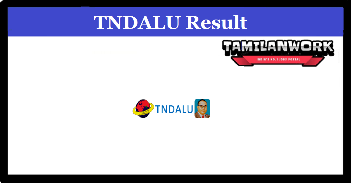 TNDALU 5 Year BA LLB Allotment List 2022