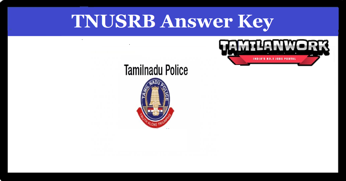 TNUSRB Constable Answer Key