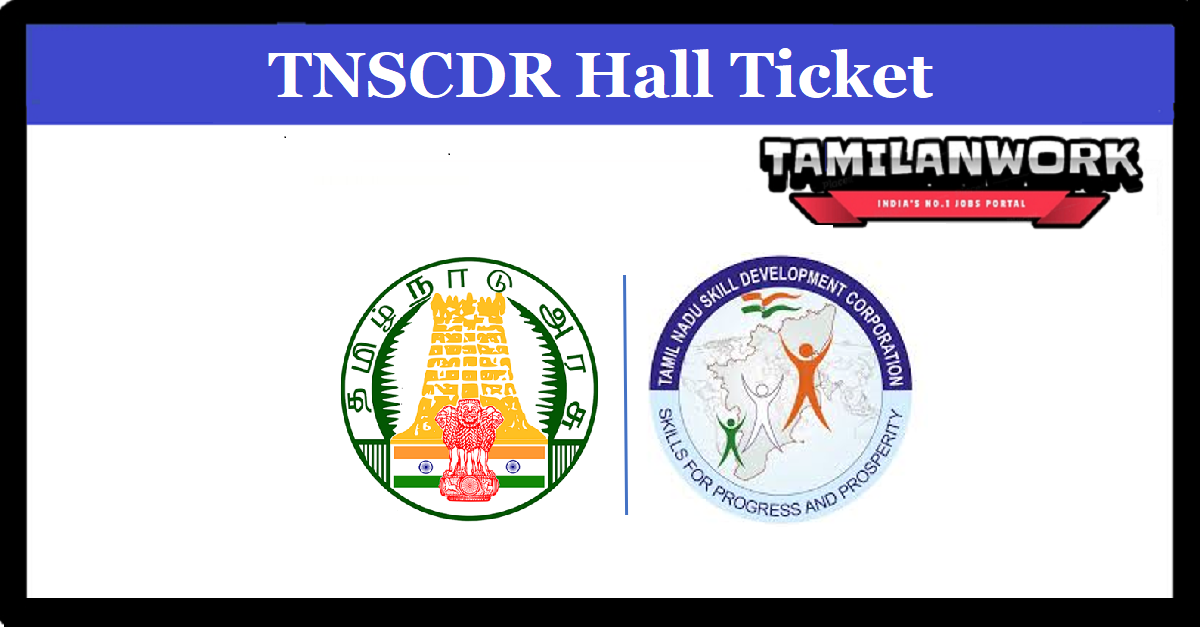 TNSCDR  Hall Ticket 2022