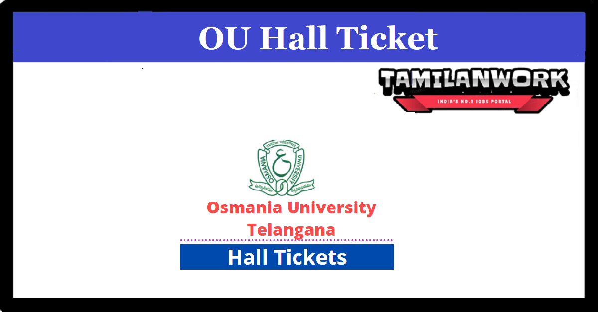 OU Degree 1st Sem Hall Ticket 2023
