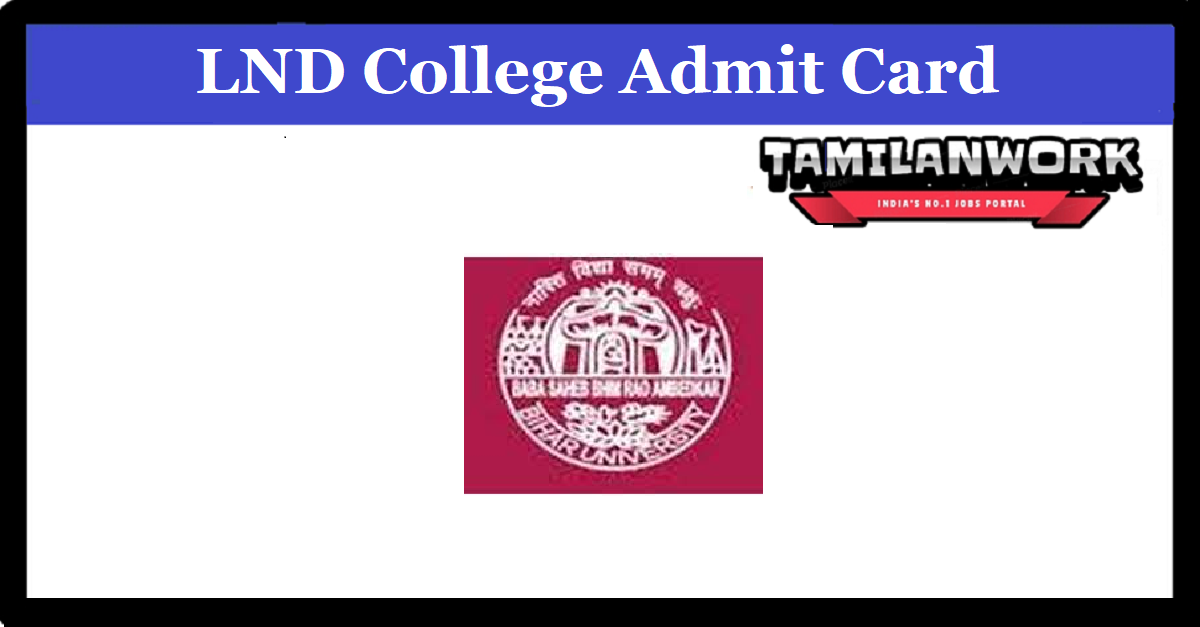 LND College Part 3 Admit Card