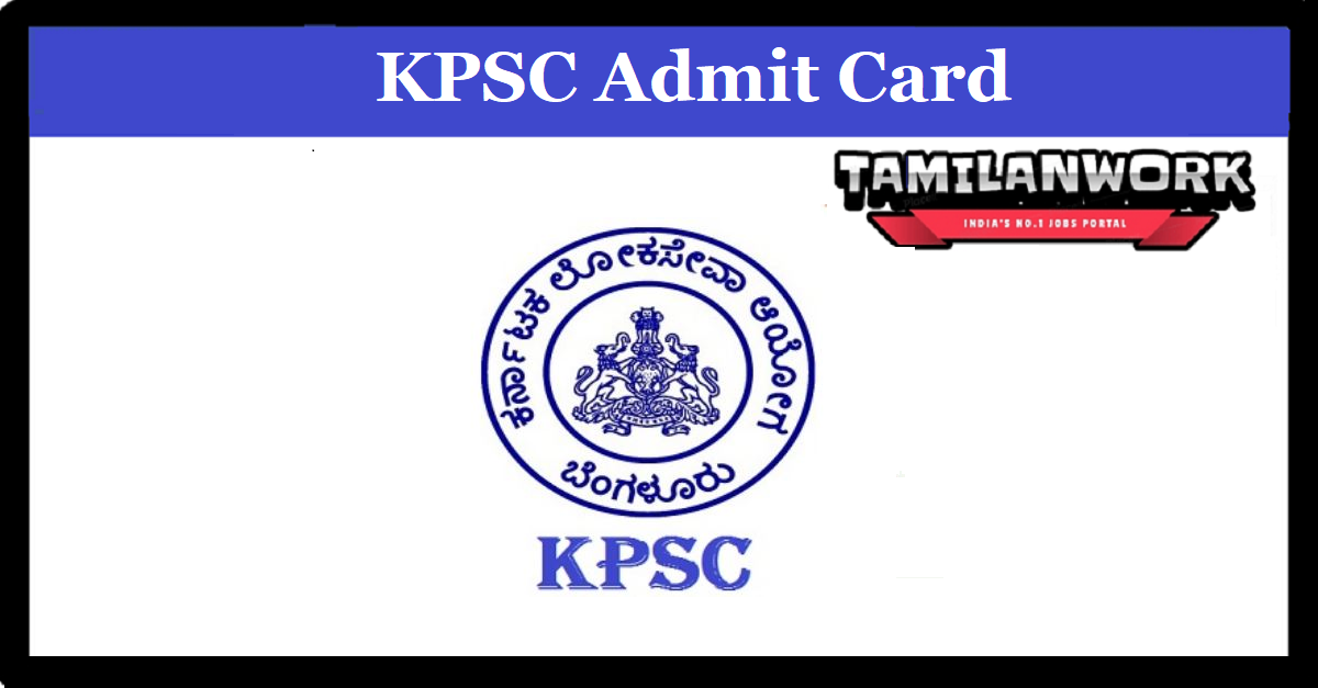 KPSC Junior Lab Assistant Admit Card