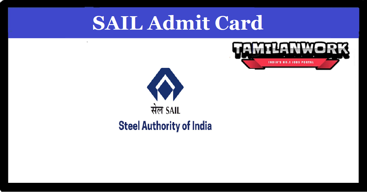 SAIL MT Admit Card