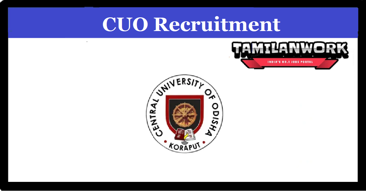 Central University of Odisha Recruitment