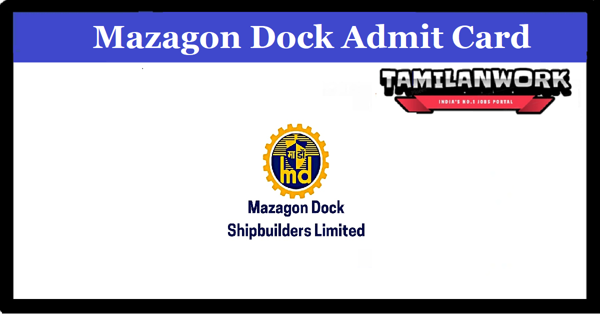 Mazagon Dock Admit Card