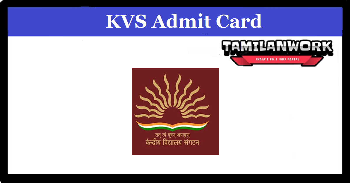 KVS Junior Secretariat Assistant Admit Card