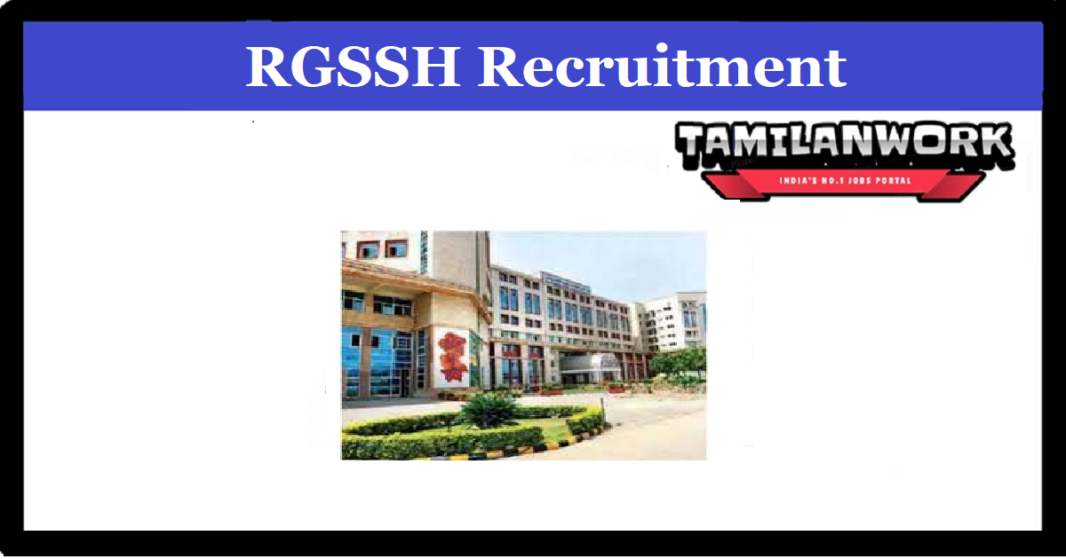 RGSSH Recruitment