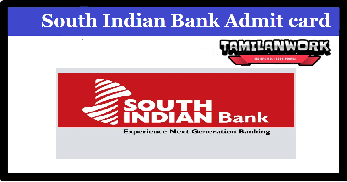 South Indian Bank PO Admit Card 2023