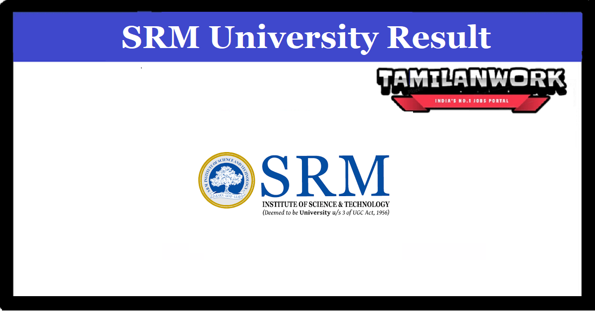 SRM Entrance Exam Result