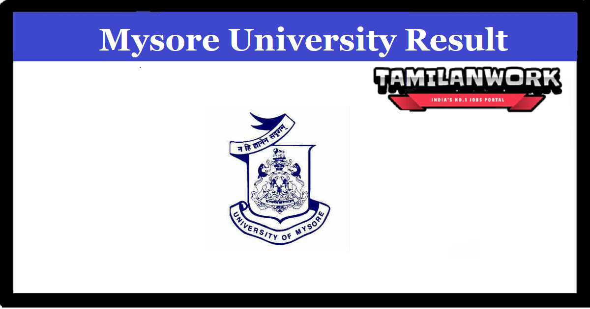Mysore University 5th Sem Result 2023