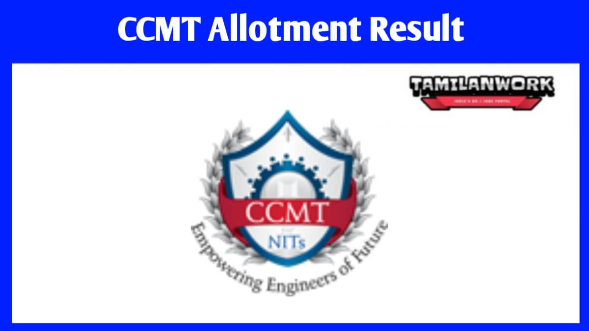 CCMT 1st Round seat Allotment 2023