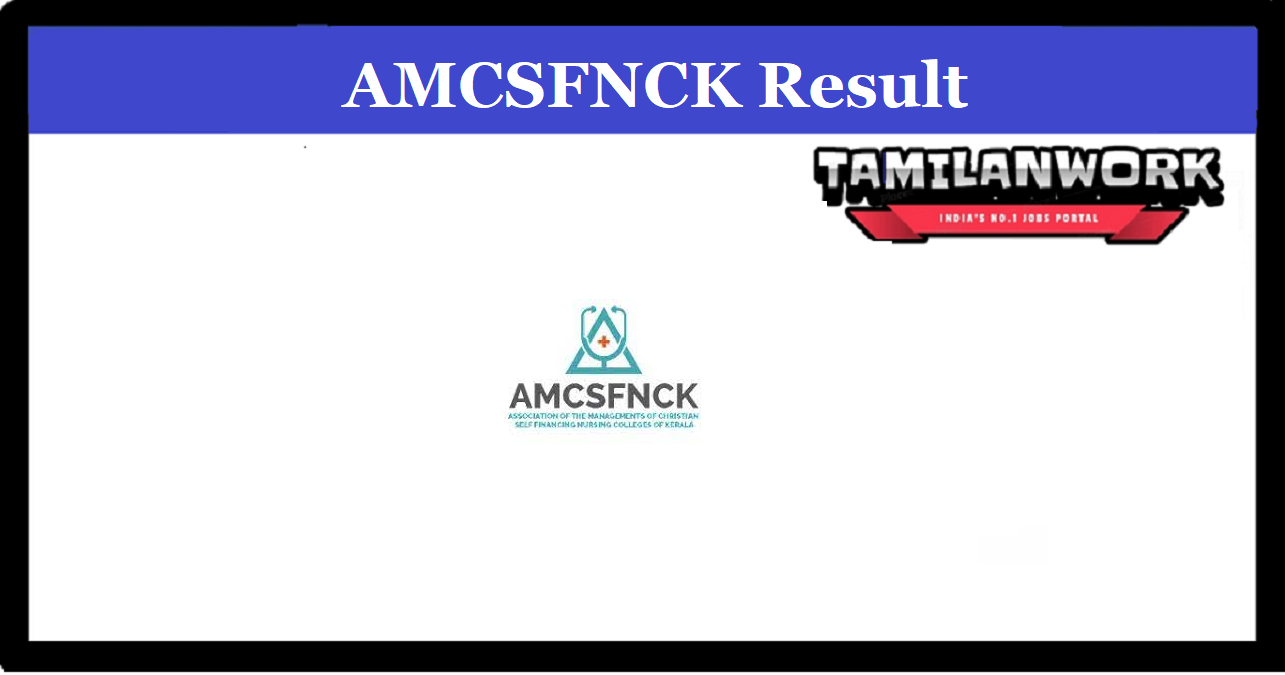 AMCSFNCK Nursing Rank List 