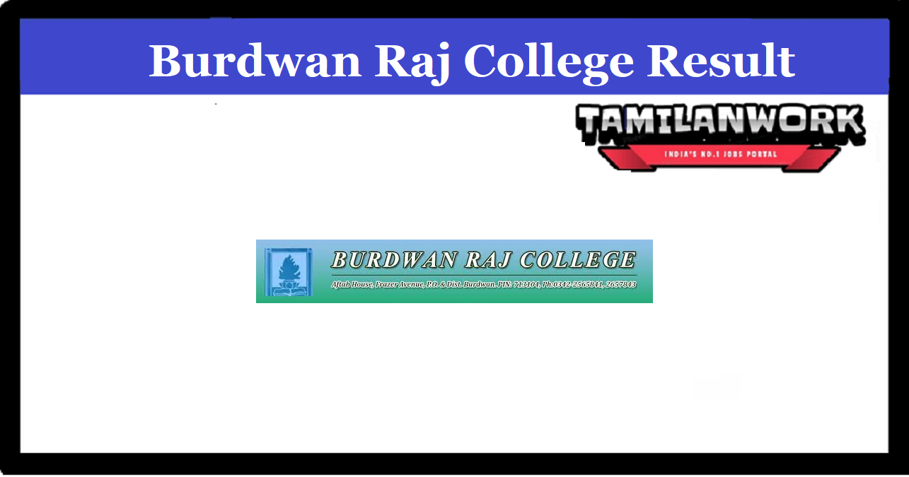 Burdwan Raj College Merit List