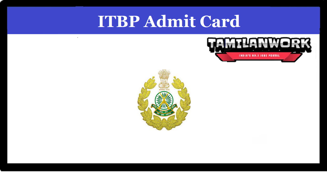 ITBP Driver Constable Admit Card