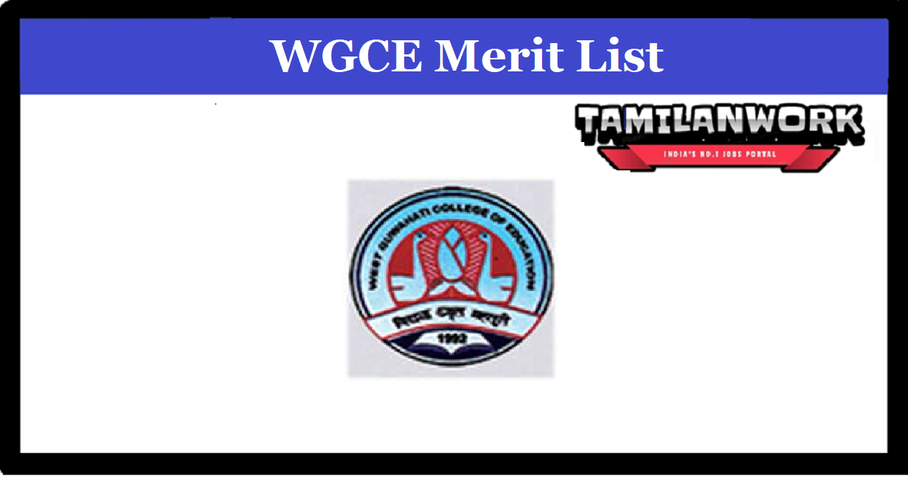 WGCE B.Ed 1st Merit List