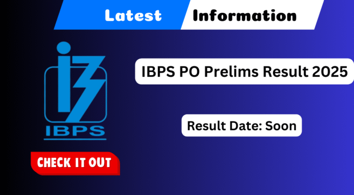 IBPS PO Prelims Result 2025