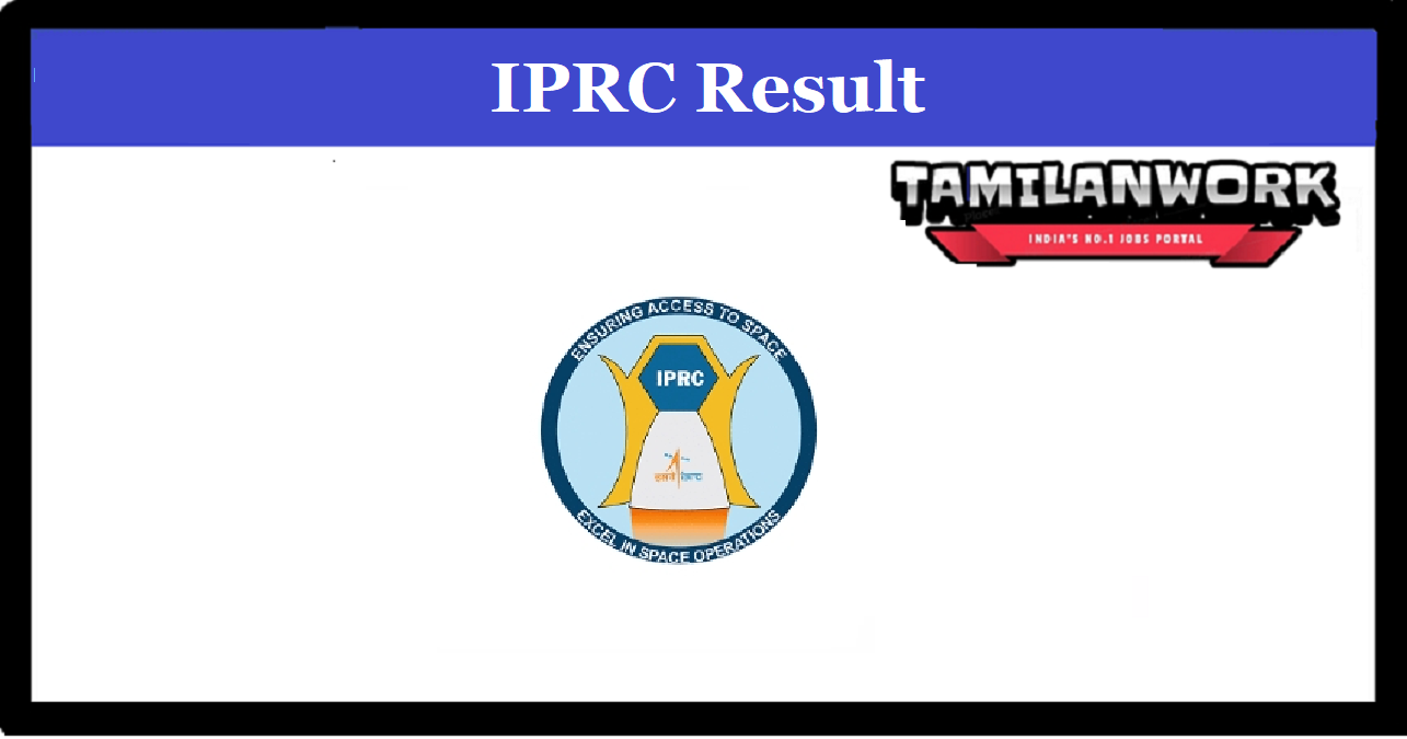 IPRC Technician & Technical Assistant Result