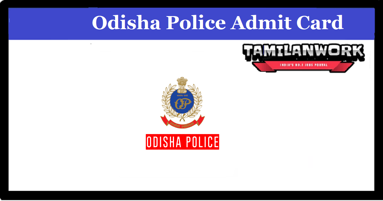 Odisha Police SI Admit Card