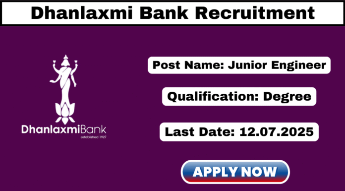Dhanlaxmi Bank Recruitment 2025