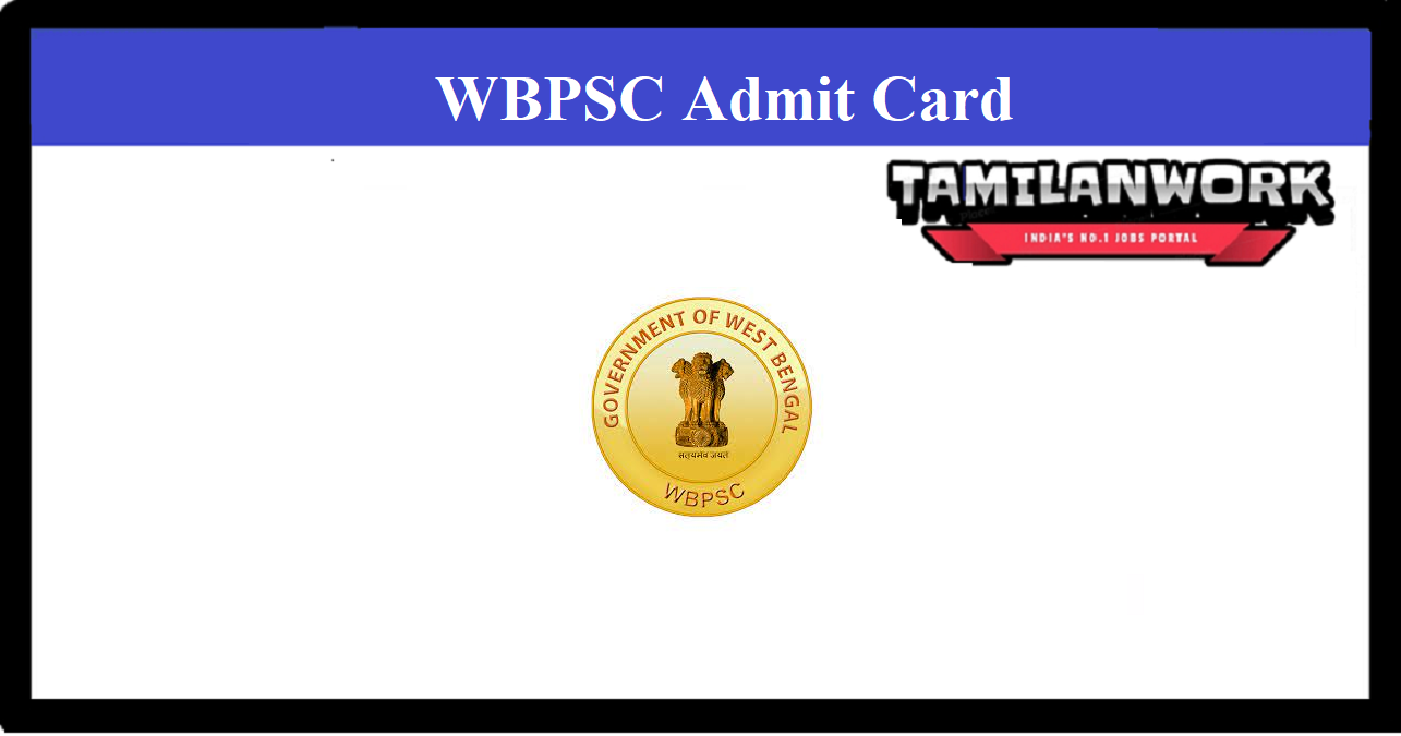 WBMSC Assistant Teacher Admit Card
