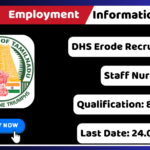 Erode DHS Recruitment 2025 Apply 16 Staff Nurse Jobs Erode DHS Recruitment 2025