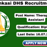 DHS Tenkasi Recruitment 2025 Apply Therapeutic Assistant Posts DHS Tenkasi Recruitment 2025