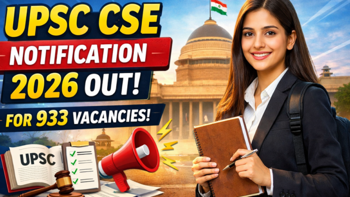 UPSC CSE Notification 2026 UPSC CSE Notification 2026
