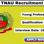 TNAU Recruitment 2025 Apply Young Professional II Jobs TNAU Recruitment 2025