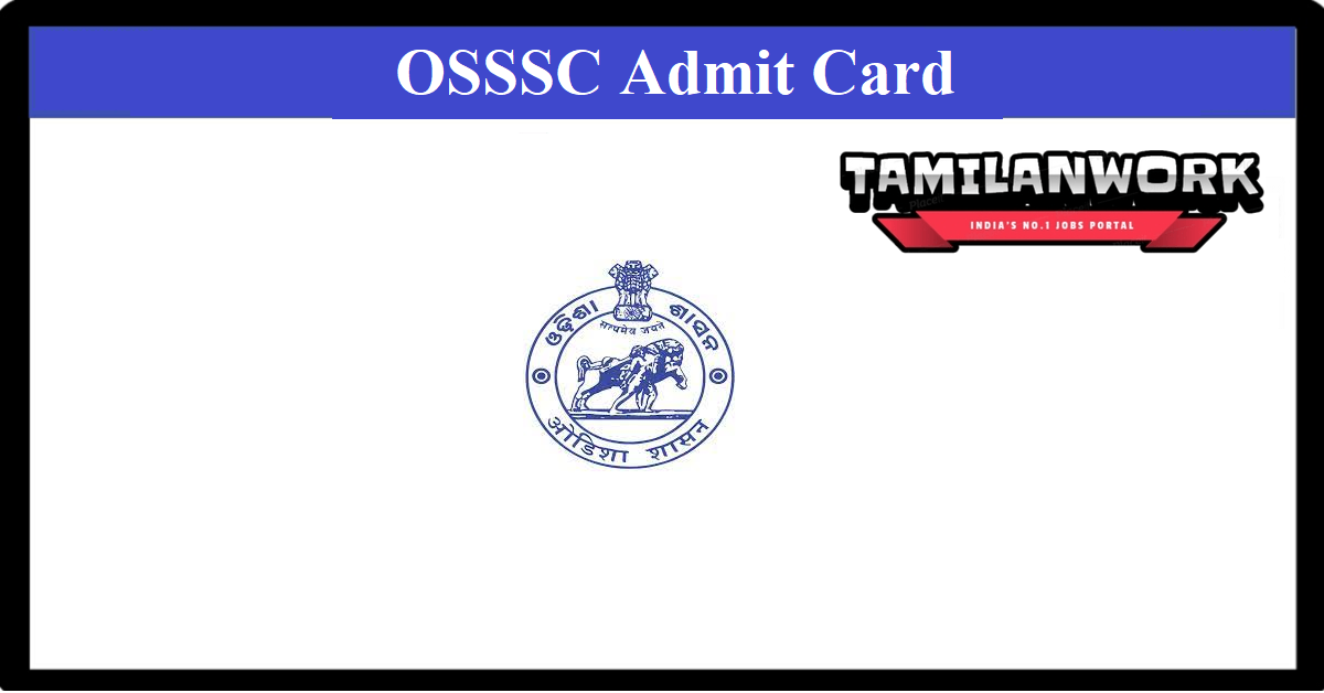 OSSSC Livestock Inspector Admit Card