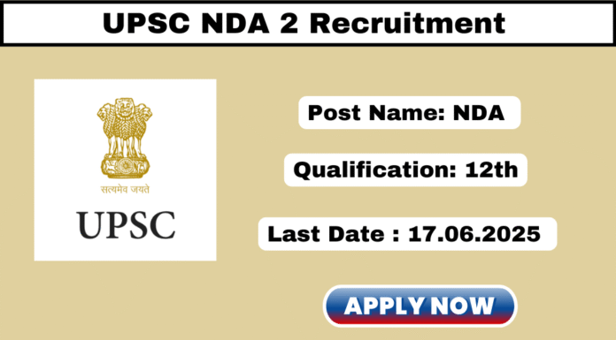 UPSC NDA NA II Recruitment 2025