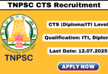 TNPSC CTS Notification 2025