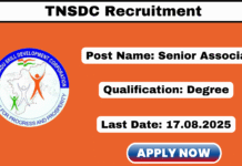TNSDC Recruitment 2025