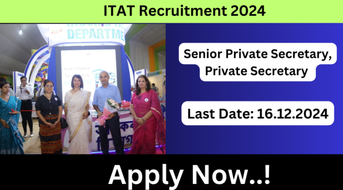 ITAT Recruitment 2024