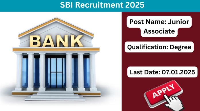 SBI Junior Associates Recruitment 2025