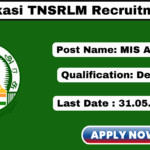 TNSLRM Tenkasi Recruitment 2025 Apply MIS Analyst Jobs @ tenkasi.nic.in TNSLRM Tenkasi Recruitment 2025