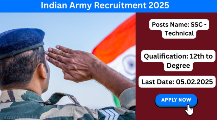Indian Army Recruitment 2025