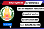 DHS Coimbatore Recruitment 2025