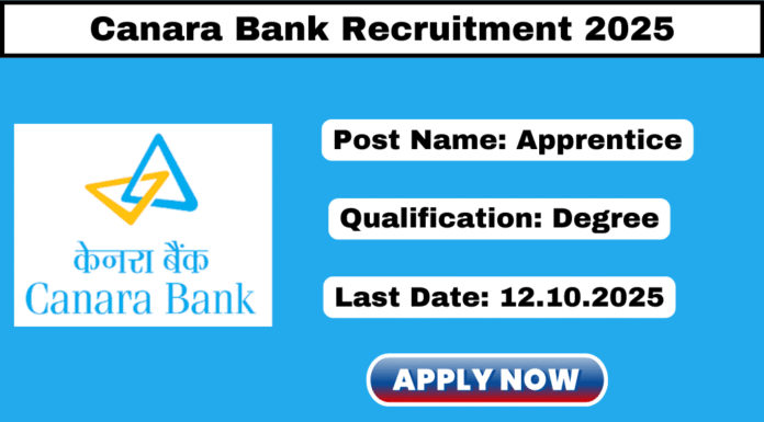 Canara Bank Recruitment 2025
