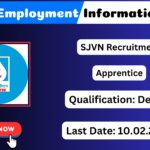 SJVN Recruitment 2025 Apply 300 Apprentice Vacancies SJVN Recruitment 2025