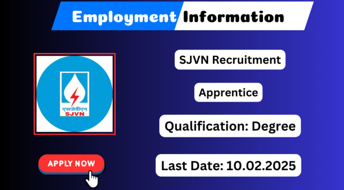 SJVN Recruitment 2025