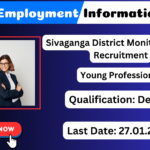 Sivaganga District Monitoring Unit Recruitment 2025 Apply Young Professional Jobs Sivaganga District Monitoring Unit Recruitment 2025