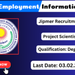 JIPMER Recruitment 2025 Apply 05 Project Scientist Posts JIPMER Recruitment 2025