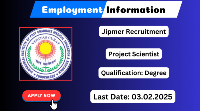 JIPMER Recruitment 2025