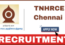 TNHRCE Chennai Recruitment 2025