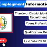 Thanjavur District Monitoring Unit Recruitment 2025 Apply Young Professional Jobs Thanjavur District Monitoring Unit Recruitment 2025