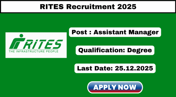 RITES Recruitment 2025RITES Recruitment 2025 RITES Recruitment 2025